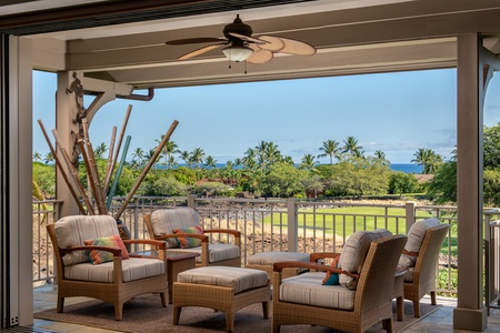 Enjoy your morning cup of coffee at the lanai.