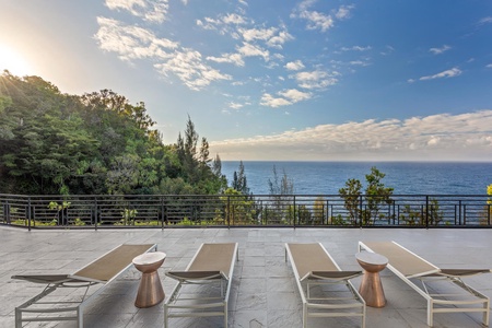 Enjoy the views from the deck.