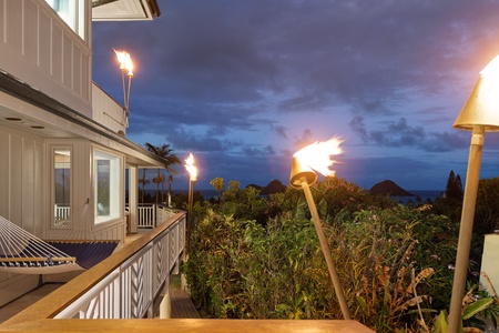 Tiki Torches and Ocean Views