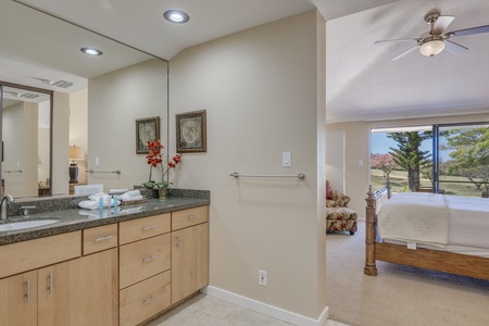 Second full bathroom ensures convenience and privacy, especially for multiple guests.