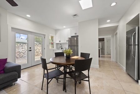 Casual dining area off the kitchen, ideal for light meals or morning coffee.