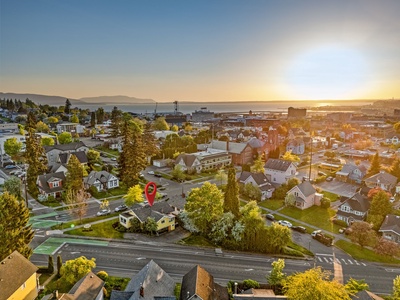 Admire sunset views over Bellingham’s historic neighborhoods and nearby waterfront from above.
