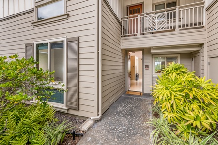 Entrance to the Condominium from the Driveway