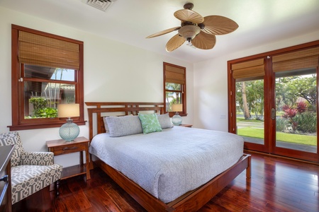 Enjoy quiet mornings in this inviting guest bedroom 3.
