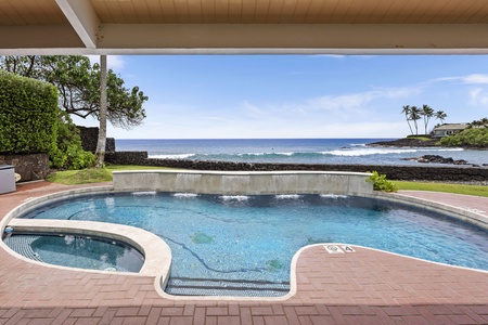 Swim just steps from the ocean, with uninterrupted views stretching to the horizon.