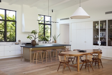 From leisurely breakfasts to family dinners, the spacious kitchen island and open dining area make every meal feel effortlessly social.