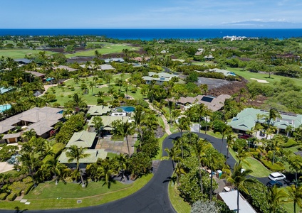 Mauna Lani Beach Club North to South View.