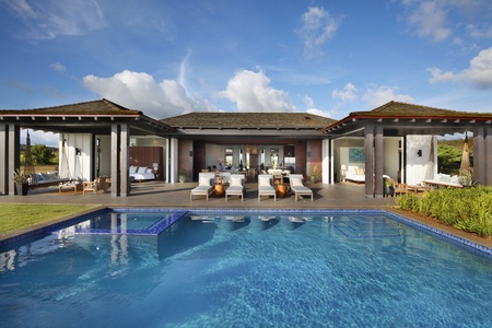 Luxurious private pool and lanai.