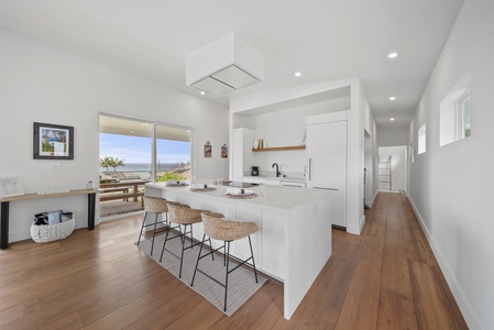 Unwind in the minimalist-style living area with a smart TV and open views.