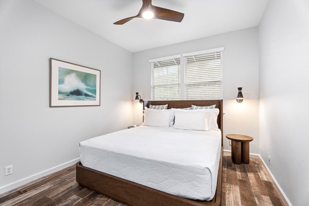 Stay entertained and inspired in our guest suite 2, offering TV luxury and window wonders.