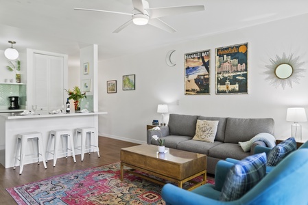 Lounge in the living area with plush seating.