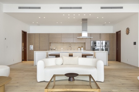 Gourmet kitchen with bar seating, making it easy to cook and socialize with loved ones.
