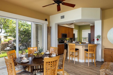 Plenty of seating for the family for home cooked meals