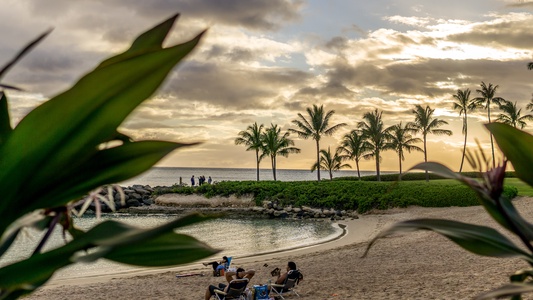 Sunrises and sunsets at the lagoon.