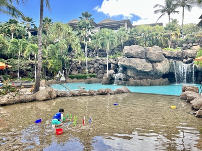 Fun in the sand at our family-friendly beach pool.