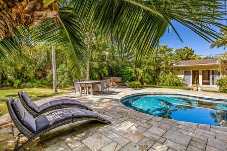 Lounge on the patio or relax in the private hot tub