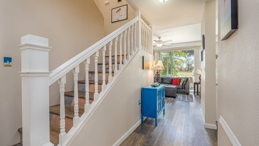 Step into your welcoming home away from home, where warm lighting and thoughtful touches create the perfect retreat after your adventures.