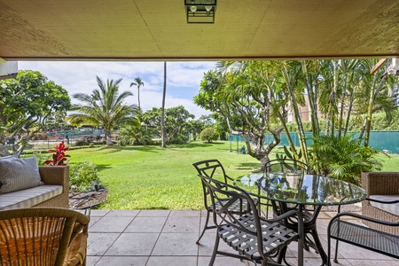 Challenge friends and family to a laid-back game on the shuffleboard court.