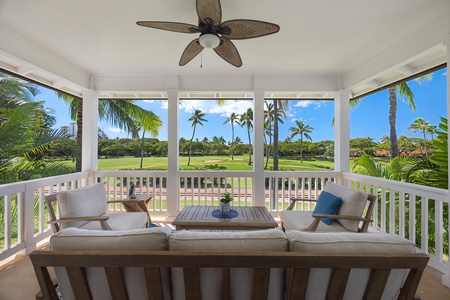 Cool off in the crystal-blue community pool, surrounded by swaying palms and sunny lounge space.