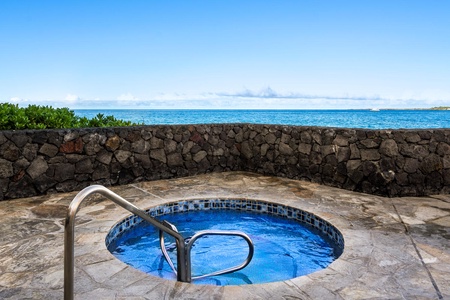 A dip in the hottub provides a great view.