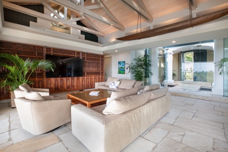Spacious great room with 80