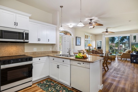 Indulge in fine island living in an elegant living area designed for comfort and serenity.