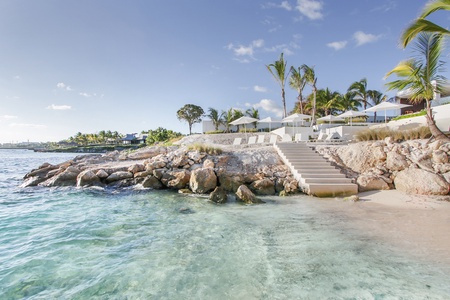 Direct access to the crystal-clear waters of Dominican Republic.