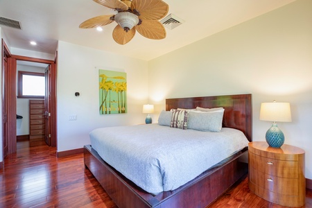 Each bedroom is equally comfortable and appropriate for island royalty, so you will not be dissatisfied with your choice.