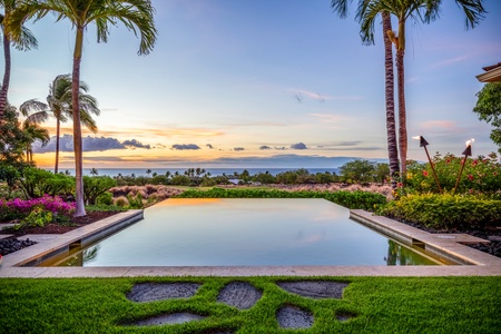 Luxury meets serenity, the view from your private pool in paradise.