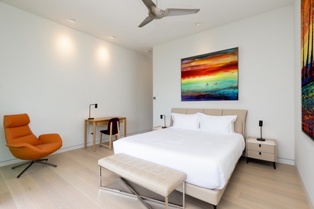 Bedroom 4 offers serene comfort with minimalist design and expansive views.