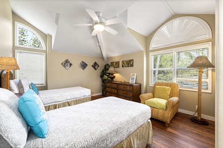 Picture-perfect views of the tropical landscape from the guest suite.