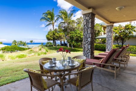 Spectacular views of the ocean along the Kohala Coast off the wrap around lanai.