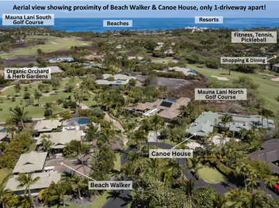 Mauna Lani Beach Club South to North View.