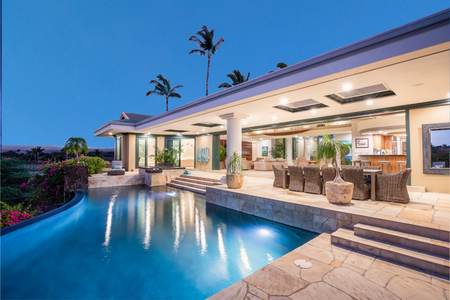 Swim, sunbathe, or sip poolside in your private Big Island paradise.