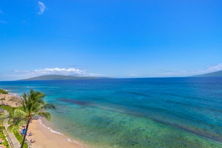 Soak in stunning Maui ocean views from oceanfront Kaanapali Shores 702.