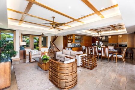 Relax and reconnect in the spacious living area, ideal for family movie nights.
