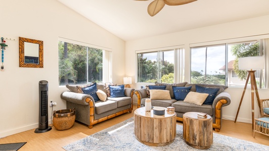 Sip your coffee in the mornings under boutique lighting.