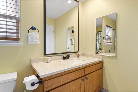 1st floor secondary primary bathroom with tub/shower combo