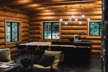 Enjoy slow mornings and shared dinners in the open dining and kitchen space.