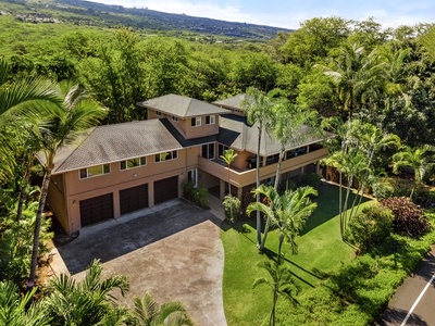 Aerial views of the home