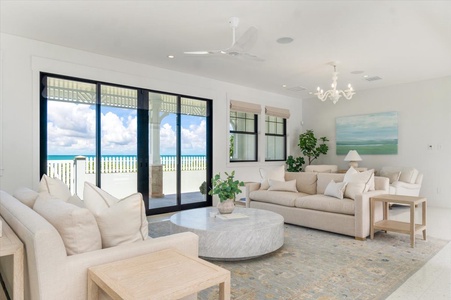 Bird’s-eye view of Kailua Beachfront Estate with private pool and oceanfront setting.