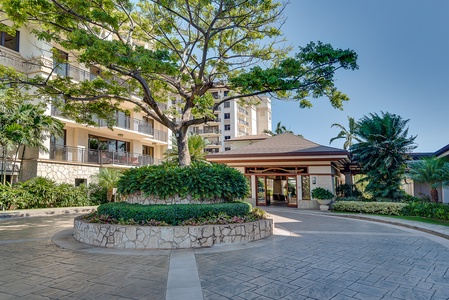 Entrance to the Beach Villas at Ko Olina.