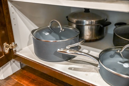 Prepare anything from a quick breakfast to a full dinner with high-quality pots and pans.