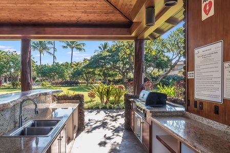 Fantastic Grilling Facilities in the Outdoor Kitchen Under the Pavillon