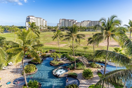 Beach Villas lagoon awaits your arrival.