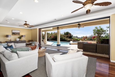 Bright and airy living space with seamless indoor-outdoor flow, perfect for entertaining.