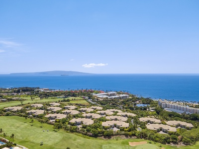 Aerial view of Wailea Luxury Residence Hoolei 23-3