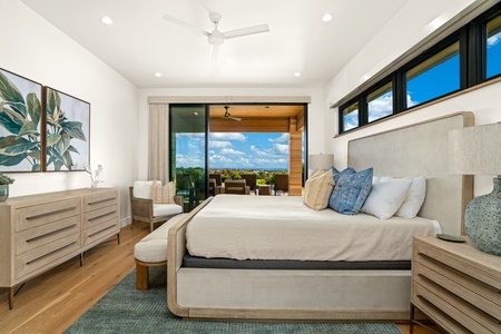 Wake up to stunning views through your floor-to-ceiling windows opening to a walk out lanai with direct access to the pool and jacuzzi.