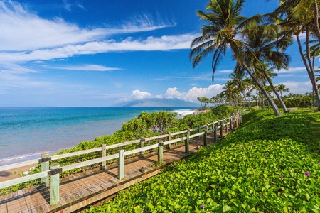 Easily access Wailea's beach walk from Andaz Maui