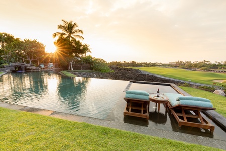 Unwind by the infinity pool at sunset with uninterrupted Pacific views.